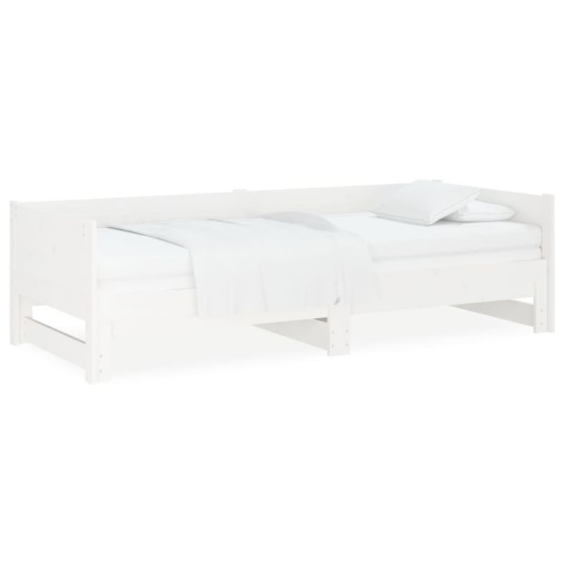 Łóżko drewniane WaszeMeble 80x200 cm rozsuwane białe WM-820258 1 szt.