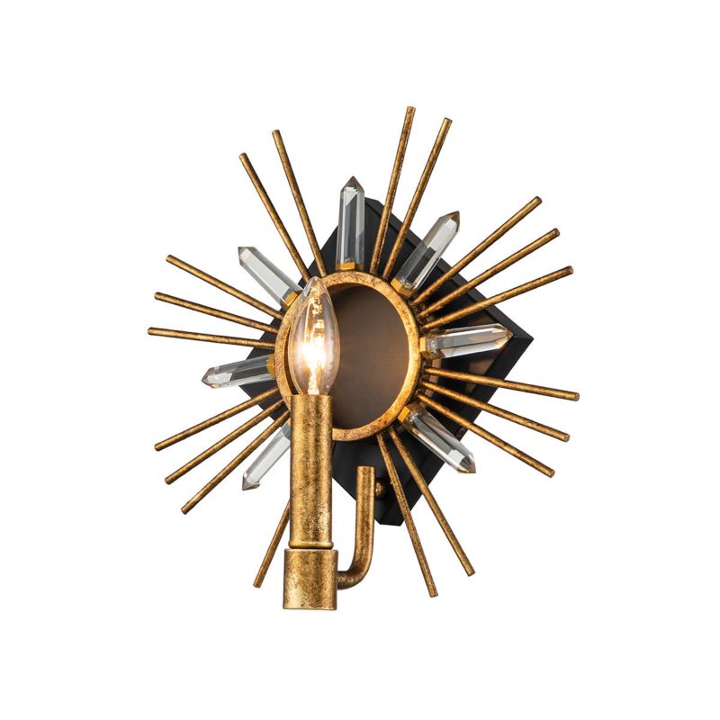 Kinkiet ścienny Gilded Nola Sun King płatki złota 1 x E14 x 40W IP20 wym: 30,5 x 31,8 x 12,7 cm - 1 szt.