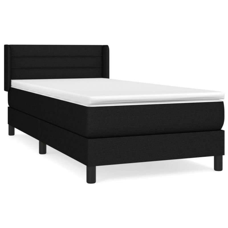 Łóżko z materacem WaszeMeble 90x200 cm czarny WM-3129763 1 szt.