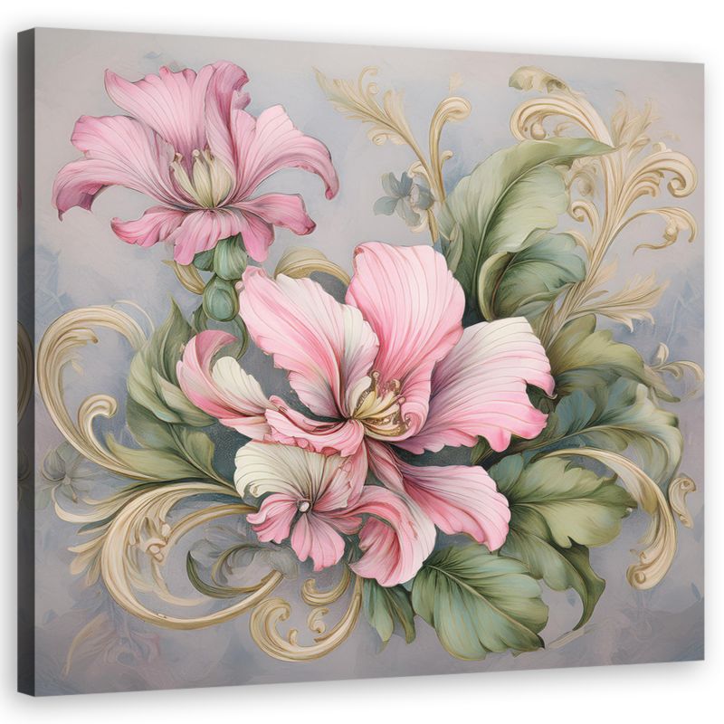 Obraz do salonu sypialni Feeby Kwiat Shabby Chic 30x30 cm 1szt