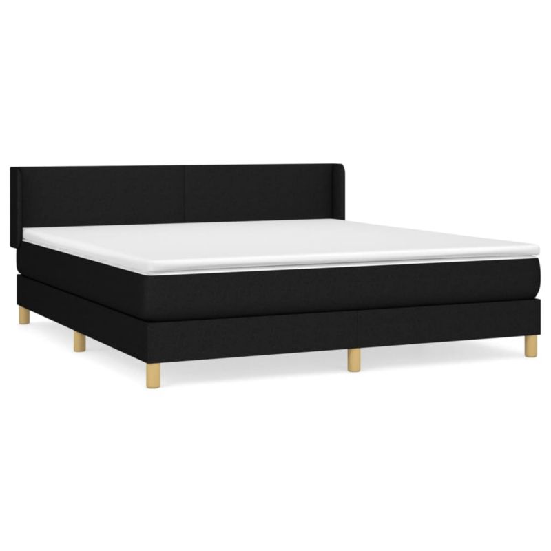 Łóżko z materacem WaszeMeble 180x200 cm czarny WM-3130131 1 szt.
