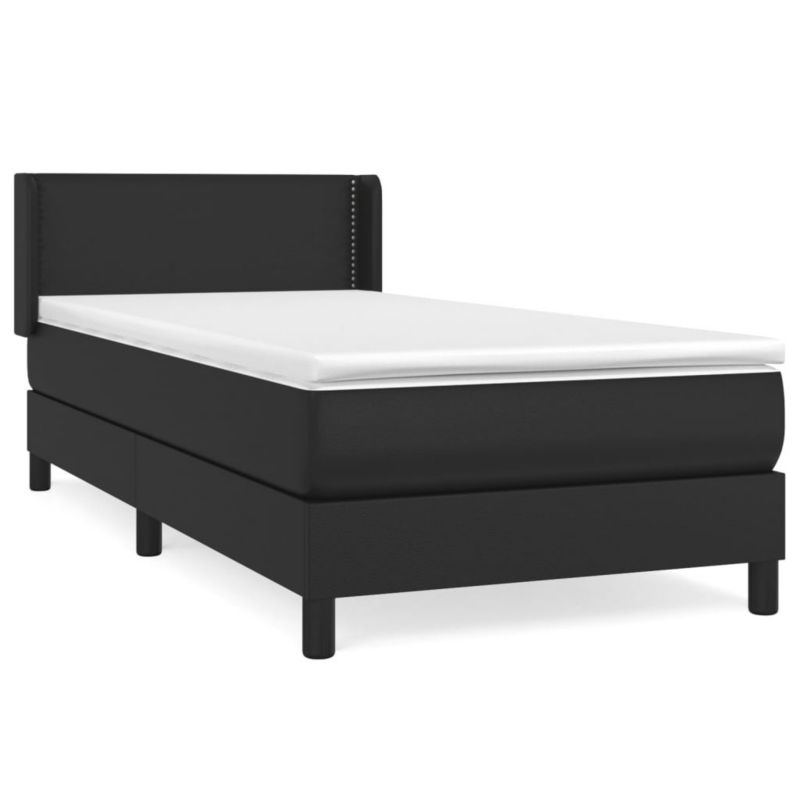Łóżko kontynentalne WaszeMeble 80x200 cm czarne WM-3130685 1 szt.