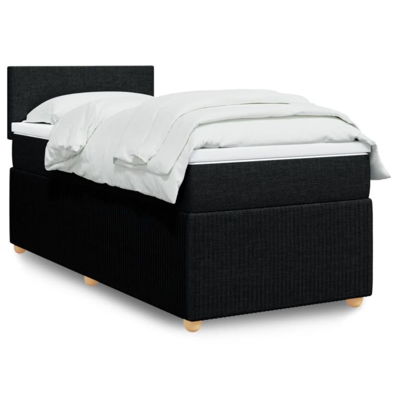 Łóżko kontynentalne WaszeMeble 100x200 cm czarne WM-3289662 1 szt.