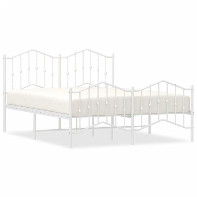 Łóżko metalowe WaszeMeble 135x190 cm biała WM-373855 1 szt.