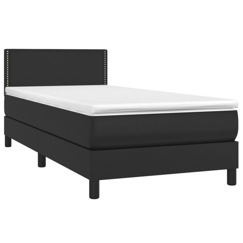 Łóżko kontynentalne WaszeMeble 90x190 cm czarna WM-3134135 1 szt.