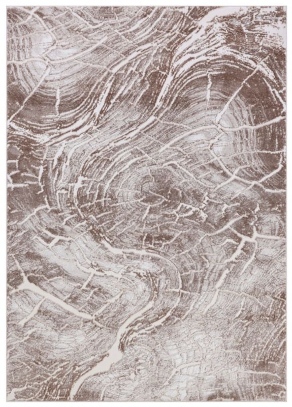 Dywan Wewnętrzny Teramo Marrone Prostokątny Mazovia 80x150cm Beżowy Motyw Abstrakcyjny 1 szt.