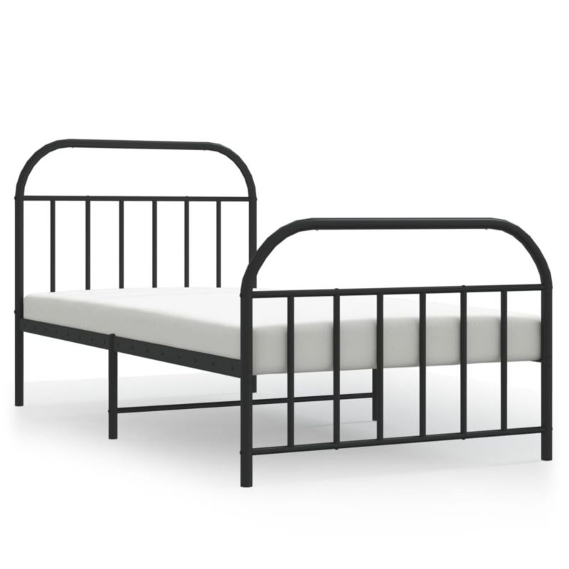 Łóżko metalowe WaszeMeble 100x190 cm czarna WM-353647 1 szt.