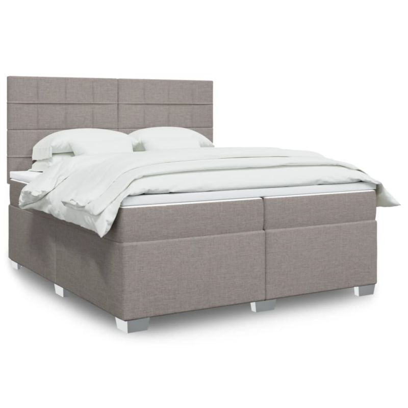 Łóżko z materacem WaszeMeble 200x200 cm taupe WM-3292899 1 szt.