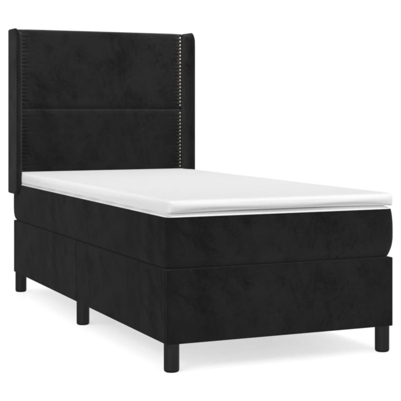 Łóżko z materacem WaszeMeble 80x200 cm czarny WM-3132587 1 szt.
