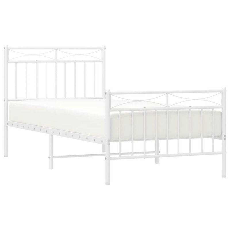 Łóżko metalowe WaszeMeble 90x190 cm biała WM-373750 1 szt.