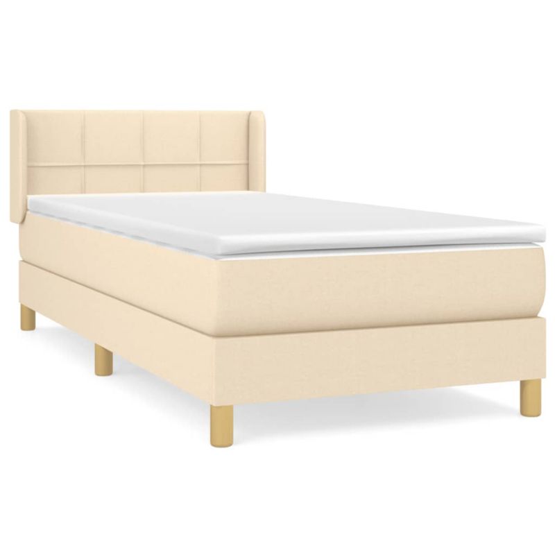 Łóżko z materacem WaszeMeble 80x200 cm kremowy WM-3130230 1 szt.