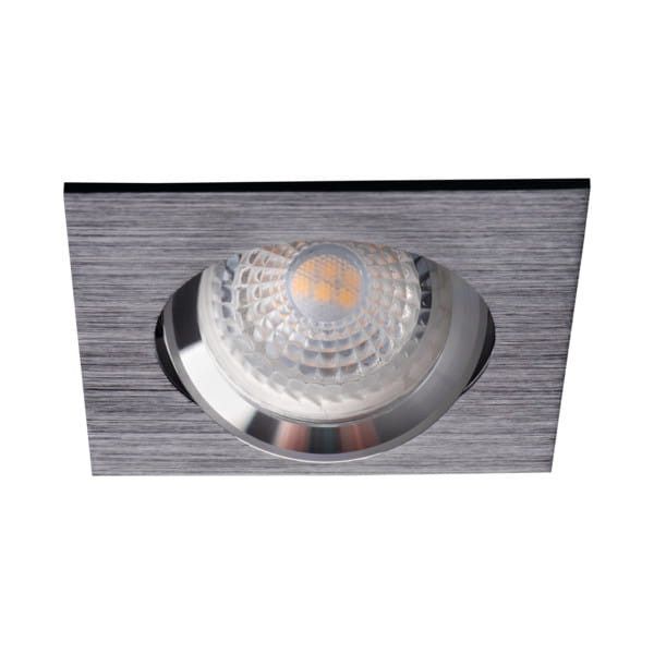 Oprawa sufitowa wpuszczana Kanlux Gwen czarna-chromowana ruchoma 1 x GX5.3 x 50W IP20 wym: 8 x 8 cm kwadratowa - 1 szt.