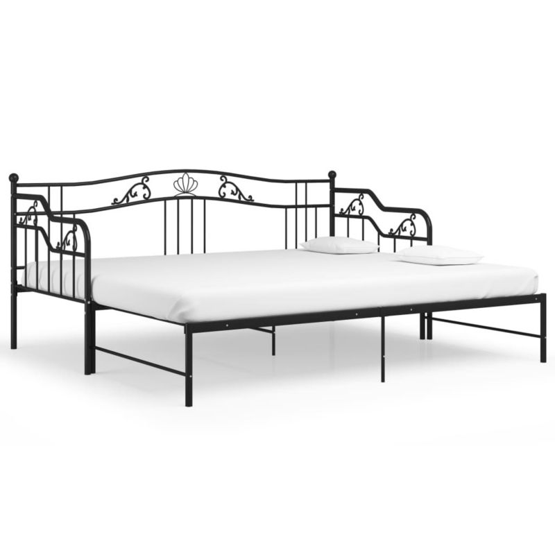 Łóżko metalowe WaszeMeble 90x200 cm czarna WM-324764 1 szt.