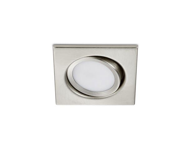 Oprawa sufitowa wpuszczana Trio Rila srebrna LED 5W 3000K 370 lm ruchoma IP20 wym: 8 x 8 cm kwadratowa - 1 szt.
