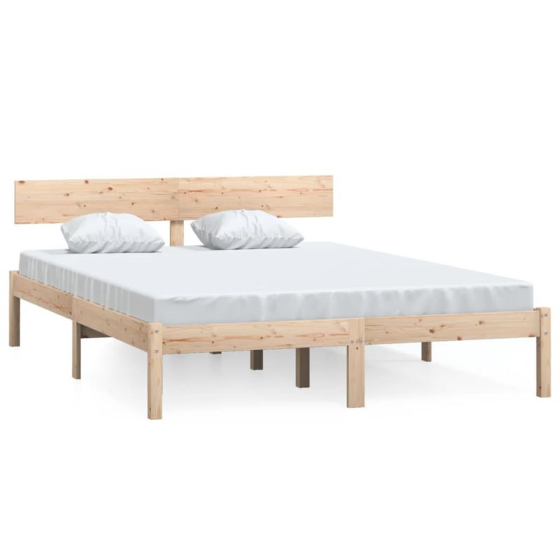 Łóżko drewniane WaszeMeble 150x200 cm brązowe WM-810152 1 szt.
