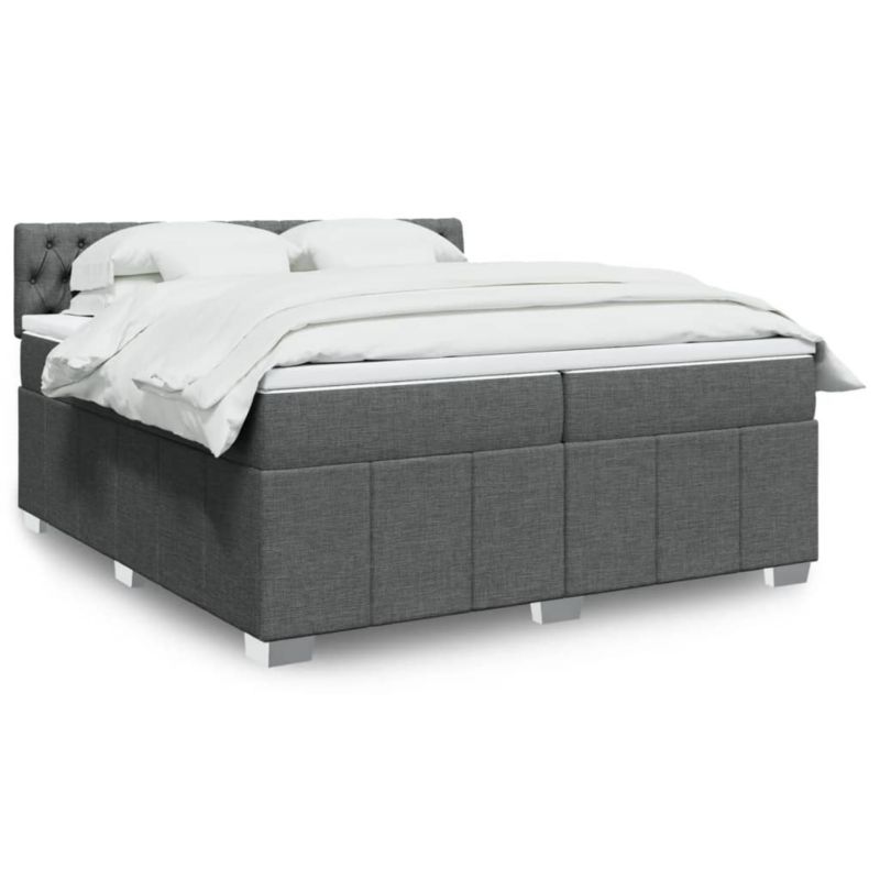 Łóżko kontynentalne WaszeMeble 200x200 cm ciemnoszara WM-3287183 1 szt.