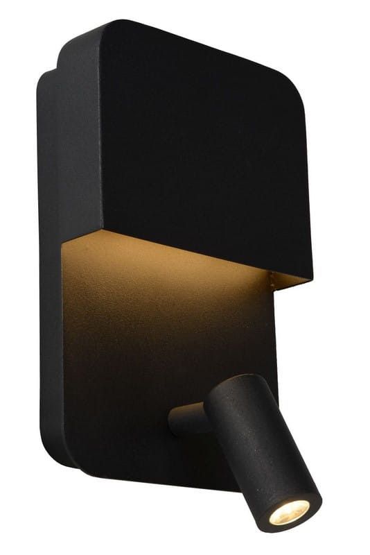 Kinkiet ścienny Lucide Boxer czarny LED 5W 3000K 600lm IP20 wym: 24 x 10 x 13,5 cm - 1 szt.