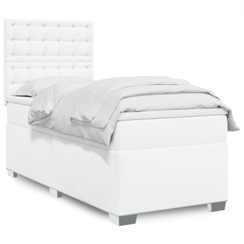 Łóżko kontynentalne WaszeMeble 90x200 cm białe WM-3290705 1 szt.
