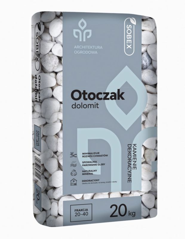 Otoczak dolomit 20 kg (20-40), SOBEX, 1 szt.