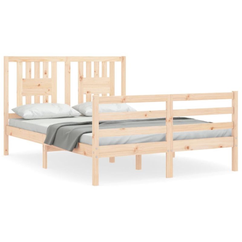 Łóżko drewniane WaszeMeble brązowe WM-3194546 1 szt.