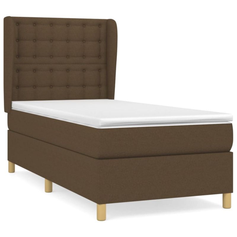 Łóżko kontynentalne WaszeMeble 100x200 cm brązowe WM-3128824 1 szt.
