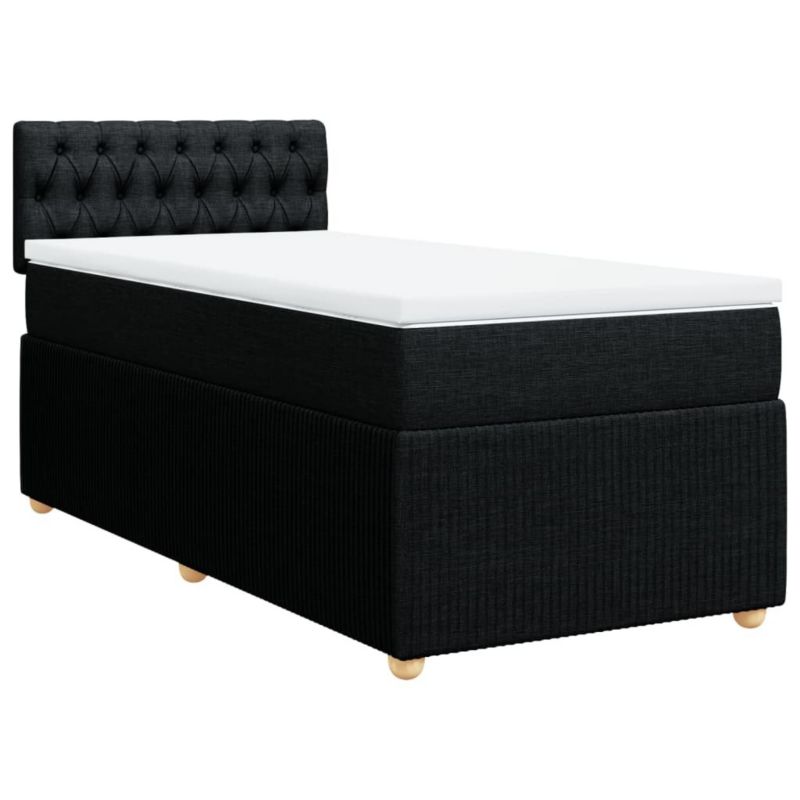 Łóżko kontynentalne WaszeMeble 90x190 cm czarne WM-3287320 1 szt.
