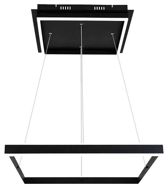 Żyrandol Rabalux Quadro czarny matowy-biały wym: 120 x 60 x 5 cm wbudowany LED 60W 1 szt.