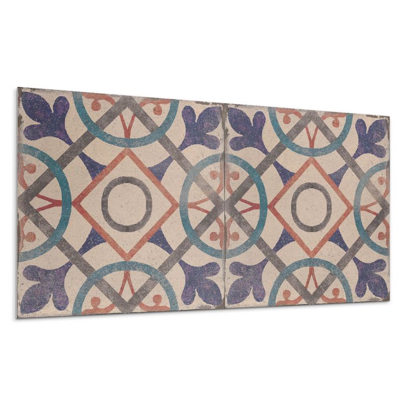 Kafelki samoprzylepne Wallfluent 60x30 cm Motyw okręgów w stylu geometrycznym 6 szt.