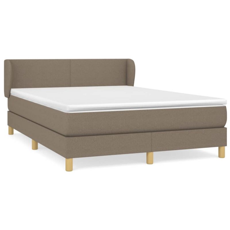 Łóżko z materacem WaszeMeble 140x190 cm taupe WM-3126641 1 szt.