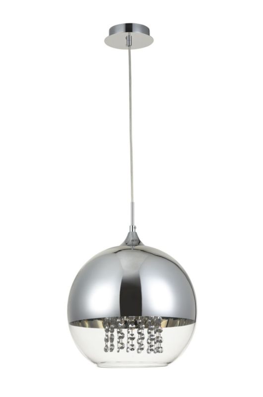 Lampa wisząca Maytoni Fermi 1219 nikiel-transparentna kryształowa 1xE27 x 1 szt.