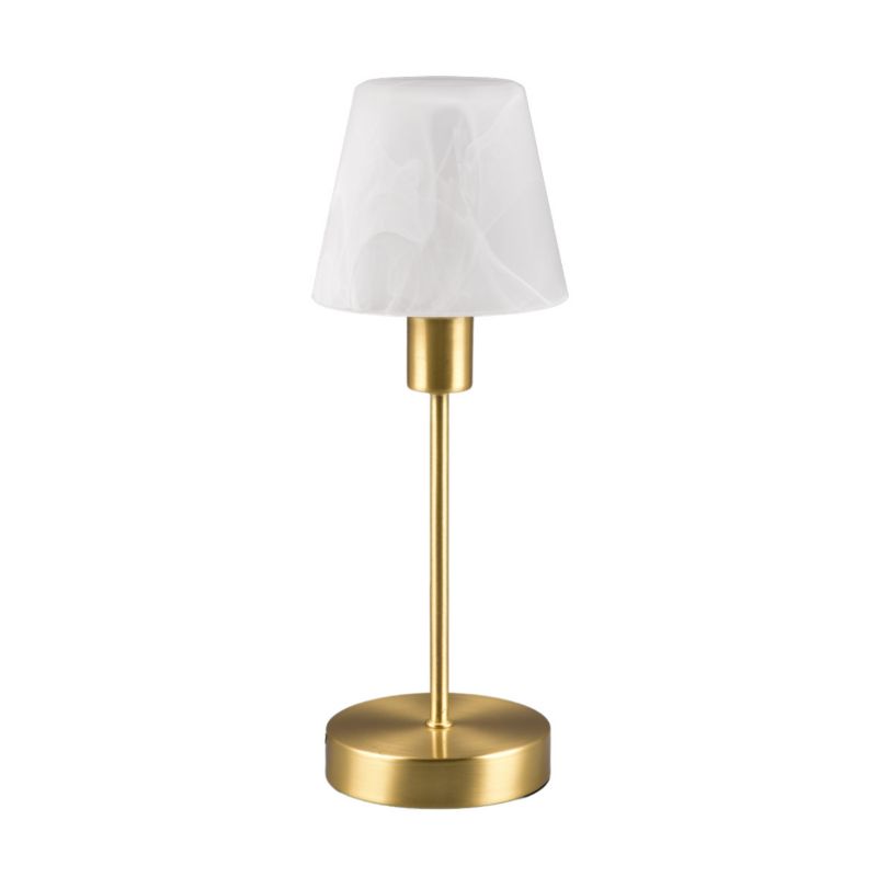Lampka stołowa Trio Luis Ii złoto-biała 1 x E14 x 40W IP20 wym: 32 x 12 x 12 cm metal - 1 szt.