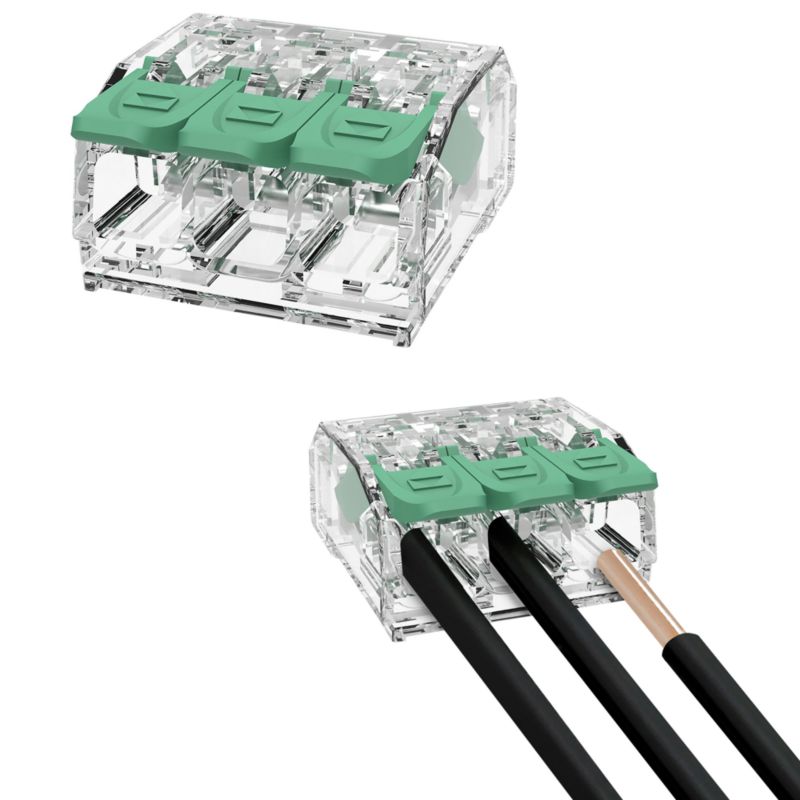 Złączka uniwersalna EDO instalacyjna z dźwignią do wszystkich rodzajów przewodów maks. 4mm² 3-przew. EDO413 50 szt.