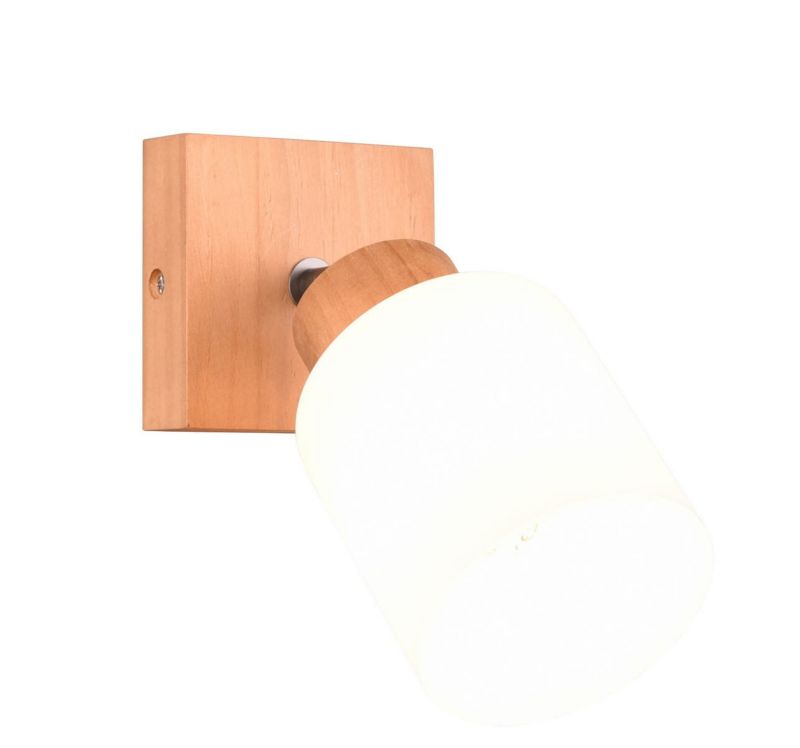 Lampa wisząca RL Assam jasne drewno-biała wym: 21 x 10 x 10 cm 1xE14 x 25W 1 szt.