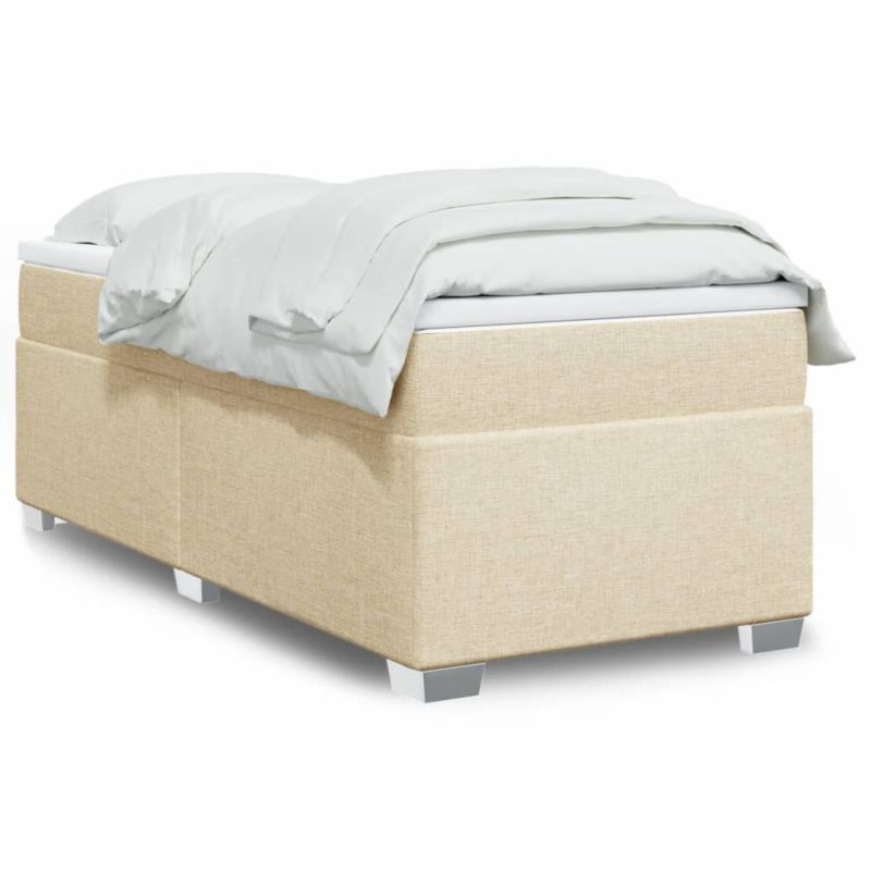Łóżko kontynentalne WaszeMeble 80x200 cm kremowe WM-3285093 1 szt.
