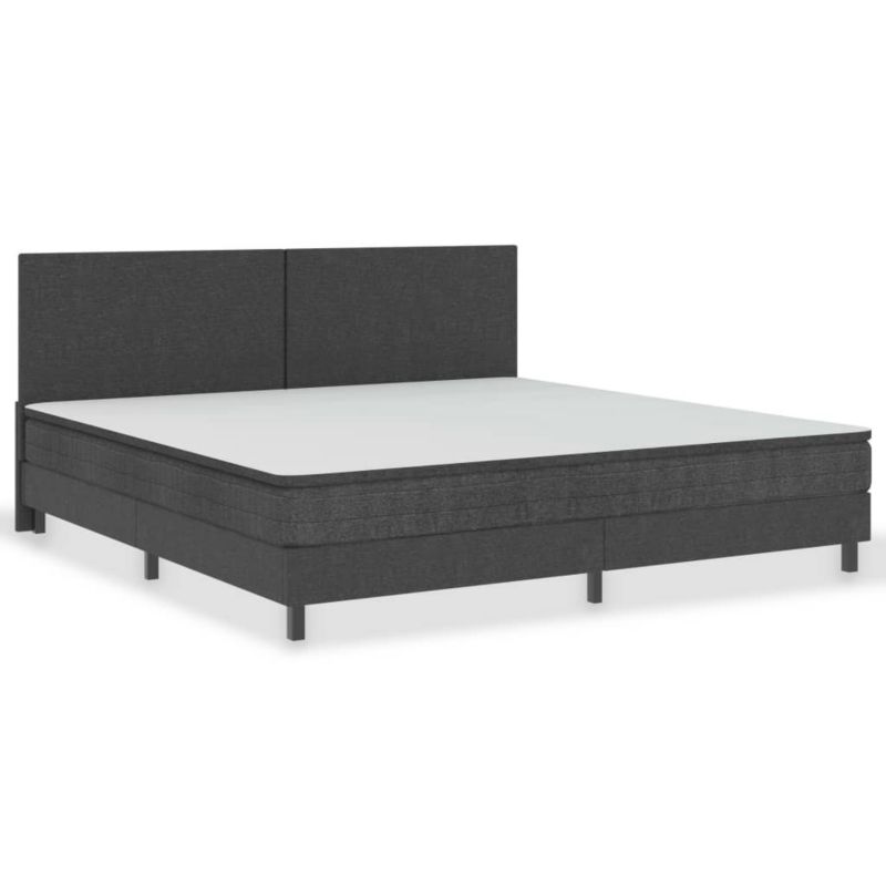 Łóżko kontynentalne WaszeMeble 200x200 cm ciemnoszare WM-3054711 1 szt.