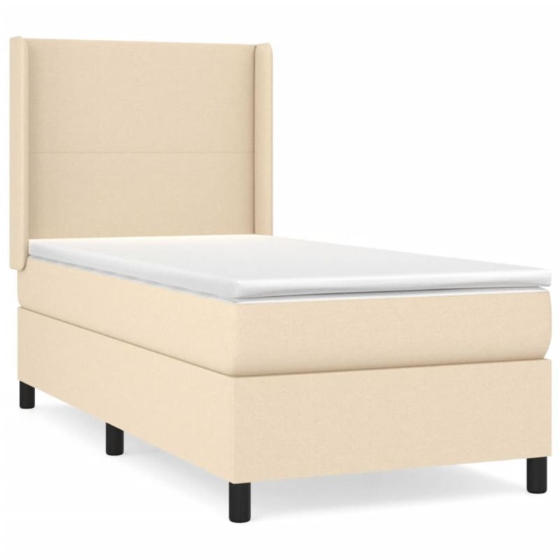 Łóżko kontynentalne WaszeMeble 80x200 cm kremowe WM-3131230 1 szt.