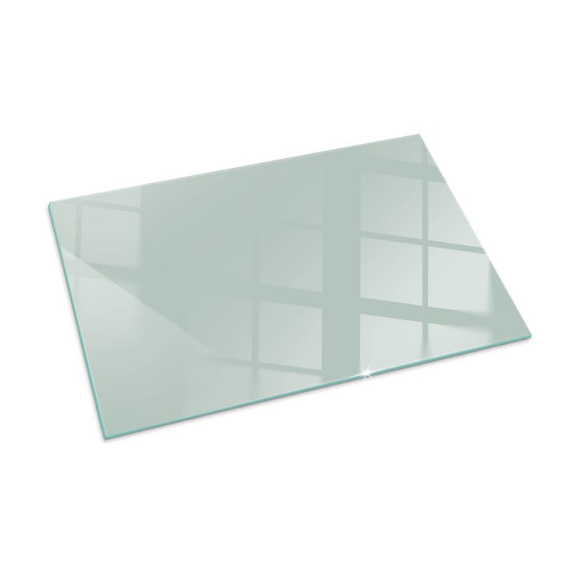 Szklana Podkładka Pod Kominek Prostokąt Wallfluent 100x70 cm Jasny zielony akcent 1 szt.