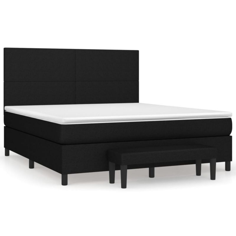 Łóżko kontynentalne WaszeMeble 180x200 cm czarne WM-3136455 1 szt.