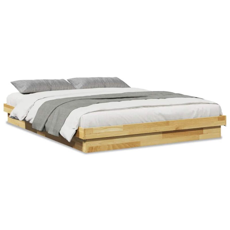 Łóżko drewniane WaszeMeble 150x200 cm brąz WM-3315732 1 szt.