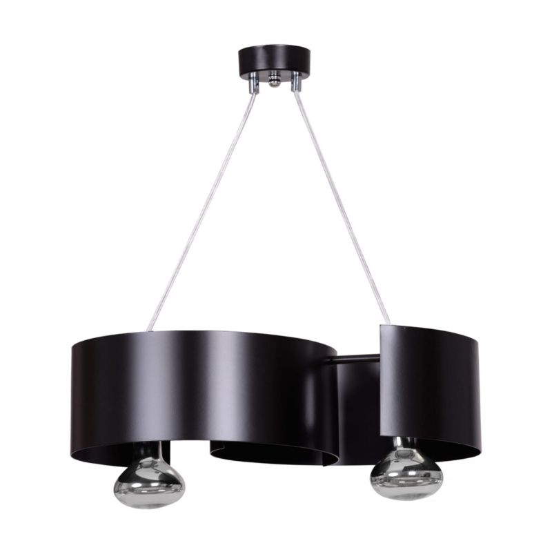 Lampa sufitowa Emibig Vixon czarna wym: 100 x 44 x 30 cm 2xE27 x 15W 1 szt.