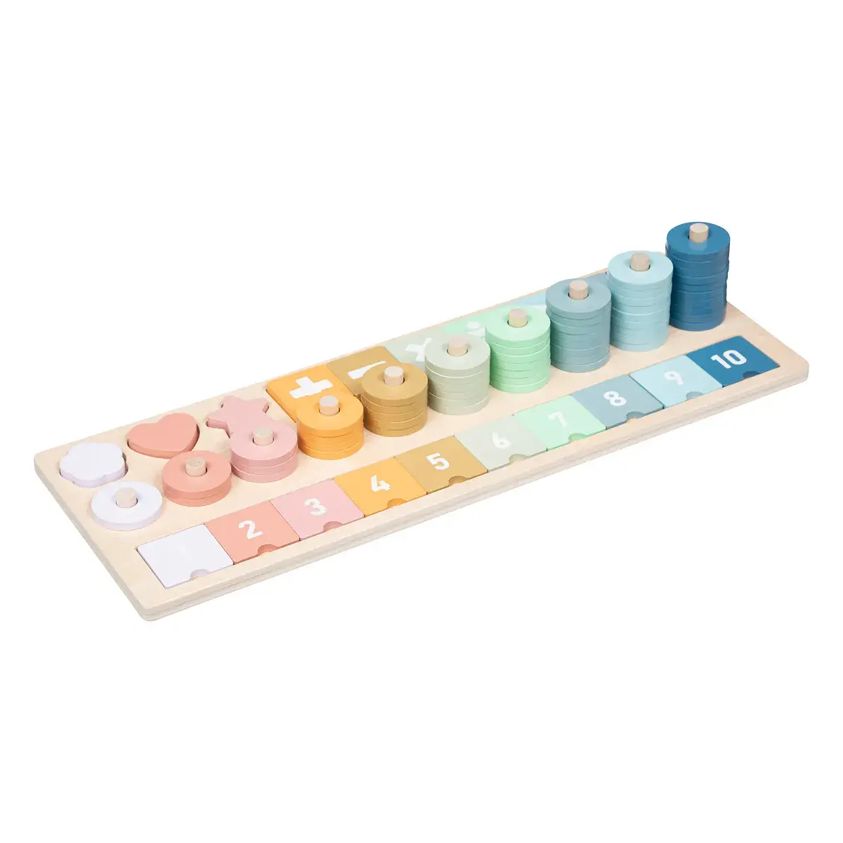 Drewniane puzzle/ liczydełko DB