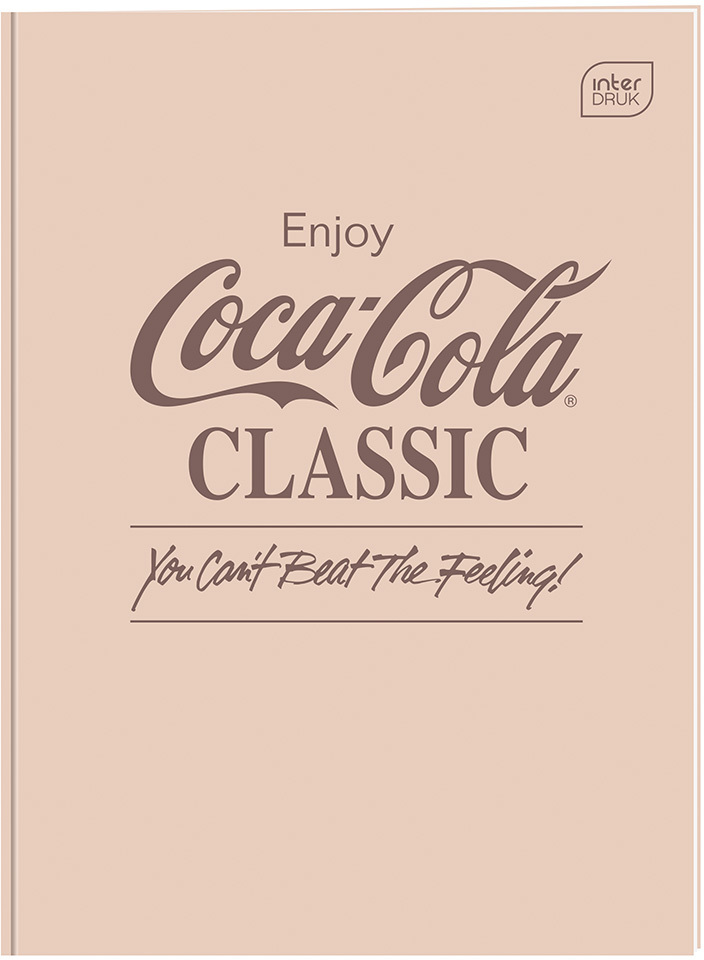 Zeszyt A4 Interdruk Coca Cola, w kratkę, 60 kartek, mix wzorów