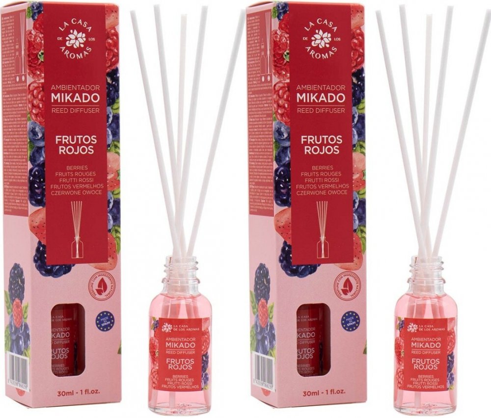 2x Patyczki zapachowe La Casa De Los Aromas Mikado, czerwone owoce, 30ml