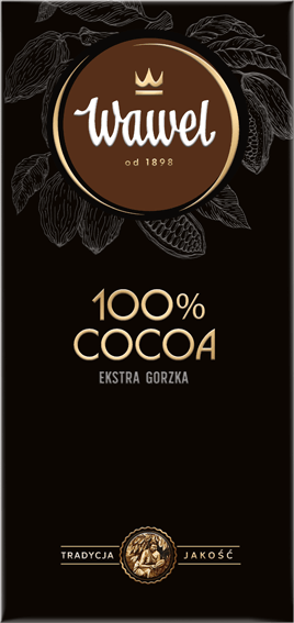 Czekolada Wawel Premium 100% cocoa, gorzka, 80g