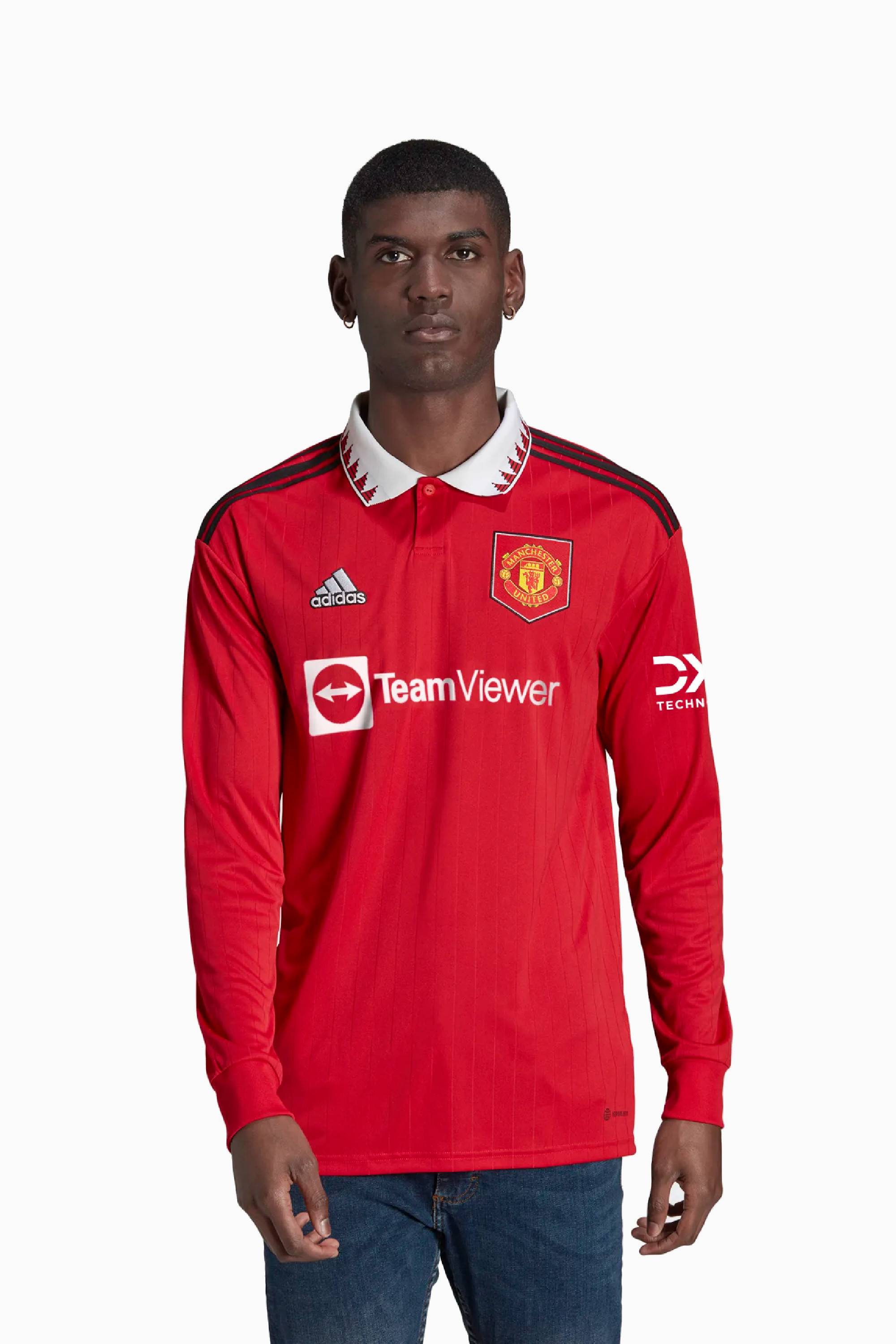 Koszulka z długim rękawem adidas Manchester United 22/23 Domowa - Czerwony
