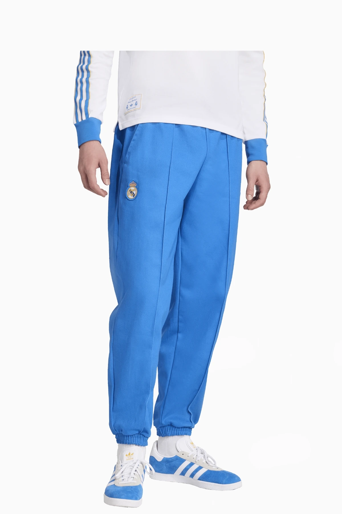 Spodnie adidas Real Madryt 25/26 Terrace Icons Drill - Niebieski