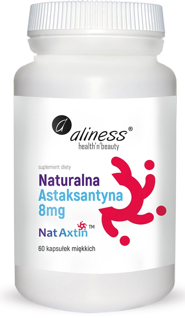 Naturalna Astaksantyna Nat Axtin 8mg 60kaps. Aliness