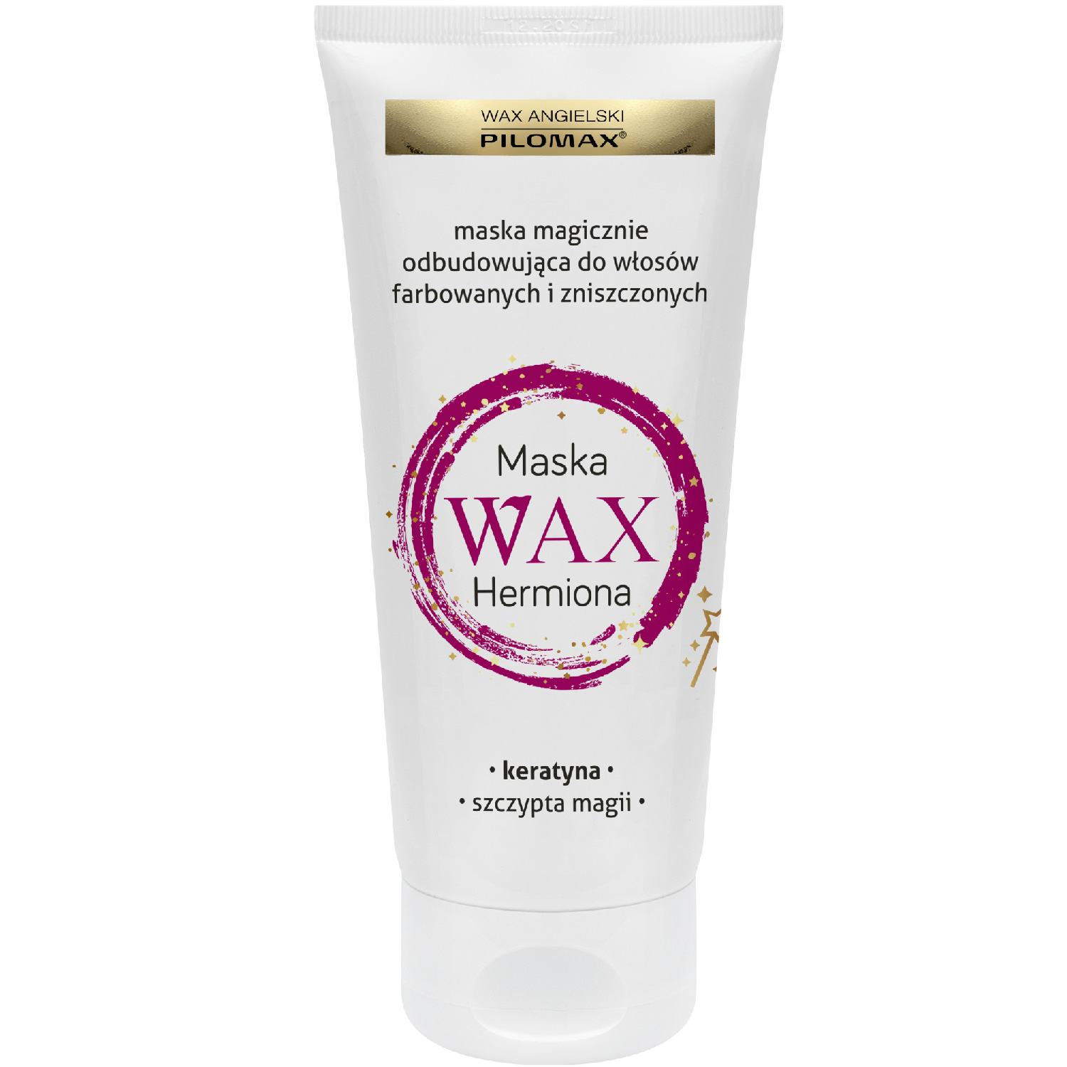 Wax ang pilomax - maska magicznie odbudowująca hermiona do włosów farbowanych i zniszczonych, 200 ml