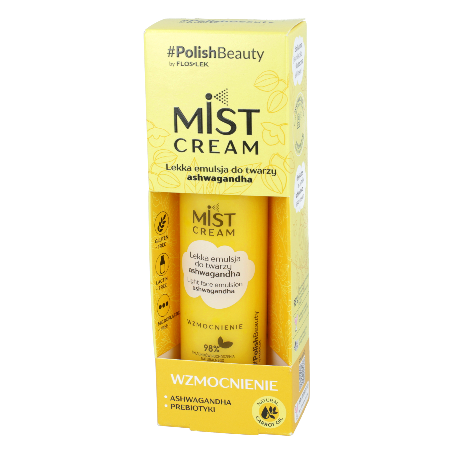 Floslek mist cream - lekka emulsja do twarzy ashwagandha, 110 ml