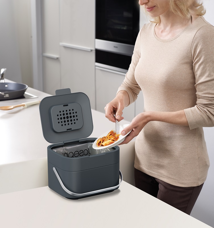 Joseph Joseph Intelligent Waste Stack pojemnik na odpady organiczne grafitowy 30016